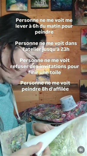 Ah, la vie d'artiste...