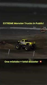 EXTREME Monster Truck Stunts in Public! 😱 Heavy Trucks Gone WILD 🔥