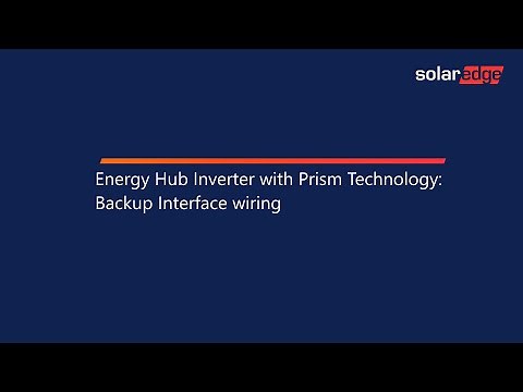 Energy Hub Inverter with Prism Technology: Backup Interface Wiring