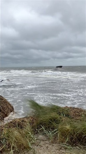 Sunset Beach Cape May MorningView #noreaster #hightide #seashore #stormwaves #jerseyshore