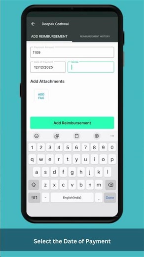 How to Request Reimbursement in SalaryBox App