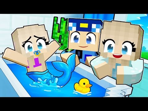 DENİZ KIZI BEBEĞİMİZ OLDU! -Minecraft