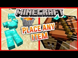 Placeable Items Mod MCPE | Addons For Minecraft Pe |