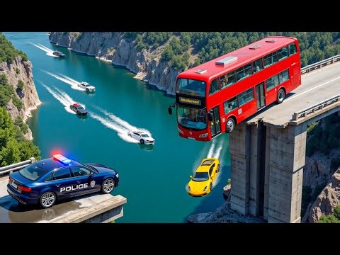 Cars vs COLLAPSE Broken Bridge - BeamNG.drive Fails & Crashes 2025!