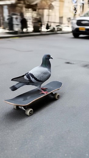 16K views · 15 reactions | Pigeon Takes Over the Street AI | Girly Panda | Facebook