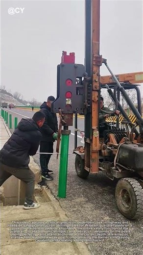 The RIGHT Way to Drill Holes for Roadside Guardrails! (No Wobble!) 🦀🌾