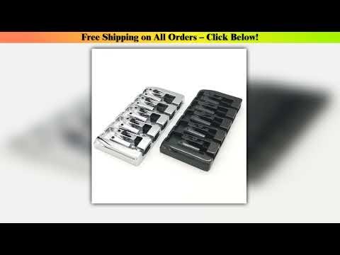 Guyker 5 String Bass Bridge with Locking Zinc SaddlesDual Load Type A Bridges String Space 19mm Rep