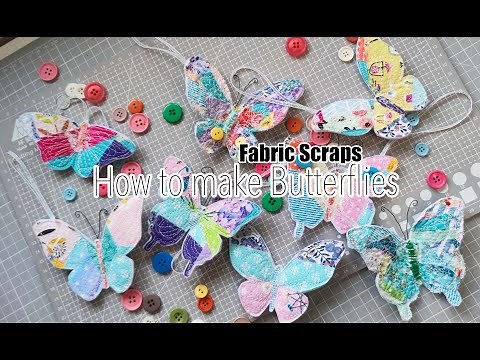 Turn Fabric Scraps into Stunning Butterflies! NO. 2 Iron-On Fabric Easy DIY Tutorial