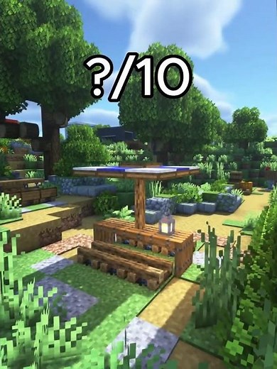 Minecraft Picnic Table Build 🧺🪵 | Easy Survival Build