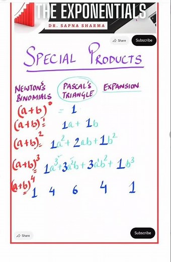 Binomial Expansions using pascal triangle