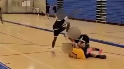 Young San Francisco basketball player stomps on opponent's head