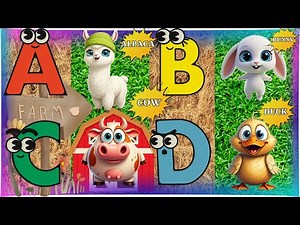 Farm Animal ABC Song 🐄 | | Alphabet Animals Song for Kids From A to Z!