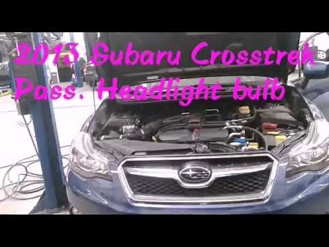 2013 SUBARU XV CROSSTREK HEADLIGHT BULB REPLACEMENT TUTORIAL