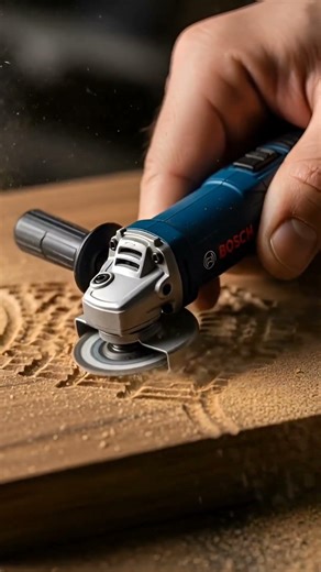 (Mini BOSCH Angle Grinder – Walnut Carving) Part 3 #ToolLovers #DIYTools #MiniTools