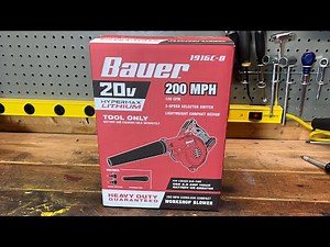 BAUER cordlesss workshop blower - unboxing