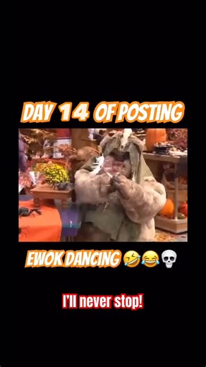 dancingewokdaily on Instagram: "Day 14! JOIN THE EWOK ARMY🐻🌲 #starwars #dailypost"