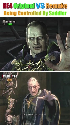 RE4 Original vs Remake: Which Saddler Mind Control Scene is More Intense? #ResidentEvil