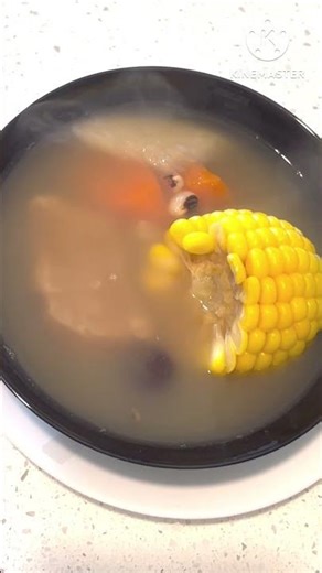 Corn soup with wai shan #viralvideo #shorts #satisfying #video