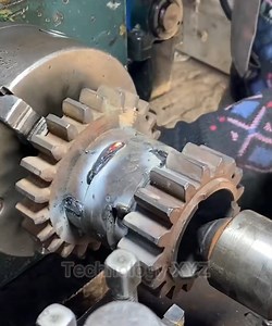 242K views · 1.2K reactions | Heavy-Duty Industrial Gear Repaired Using Iron Pipe | NexaMech Media | Facebook