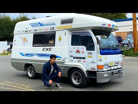 1996 Nissan Atlas EXE 4WD 5MT Review - The Ultimate 5 Speed JDM Camper Van!