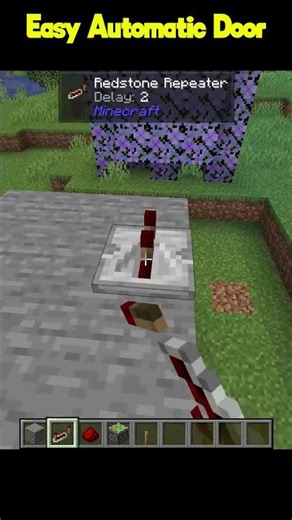 Easy Automatic Door 🚪#minecraft #shorts #redstone