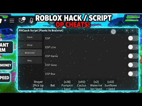 Plants vs Brainrot Script | Auto Buy, Sell, Auto Collect, ESP, & More!