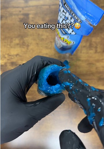 Sour Blue Raspberry Pickle Snack Challenge!