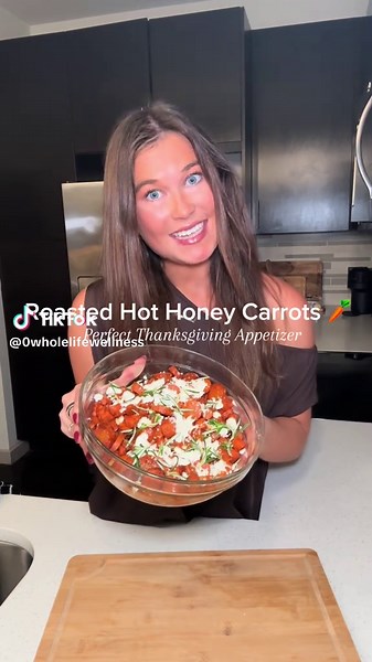 Delicious Hot Honey Feta Carrots Recipe for Thanksgiving