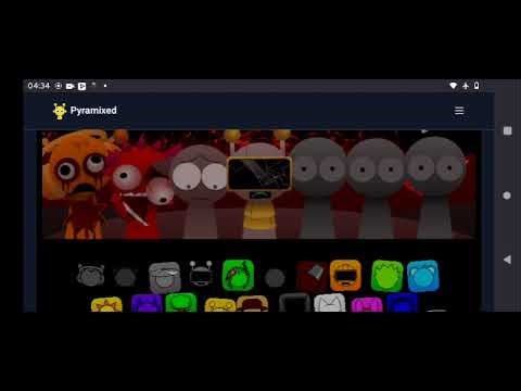 Gameplay jogando Sprunki Pyramixed Finished