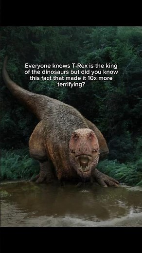 T-Rex is even more terrifying than we once thought… #dinosaur #prehistoric #trex #tyrannosaurus