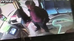 Kicked The Life Out Of Him: Drunk Man Yelling At A Bus Driver Gets Kicked In The Chest!