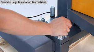 TORY CARRIER 3300 lbs. 118 in. Straddle Legs Semi-Electric Stacker Walk-Behind Pallet Stacker with Adjustable Forks A-3012