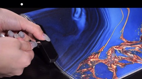 Vyaaa 39.3“ x 19.7”Gaming Large Mouse Pad for Keyboard and Mouse, LED Mouse Mat, Non-Slip Rubber Base Computer Desk mat, Suitable for Lapto Computer Work, Gaming(Marble)