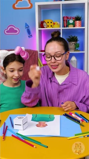 Springy Paper Hairstyles With Mom 💇‍♀️ Fun paper Craft by Tape Cat 🐈