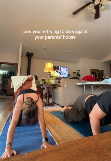 Yoga Flow Practiced at Parents' House