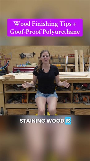 Wood Finishing Tips Goof-Proof Polyurethane #woodworking #finishingtips #diyhacks #woodstain #carpentrytips