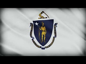 Massachusetts State Flag – 1 Hour Loop | US State Flags Series