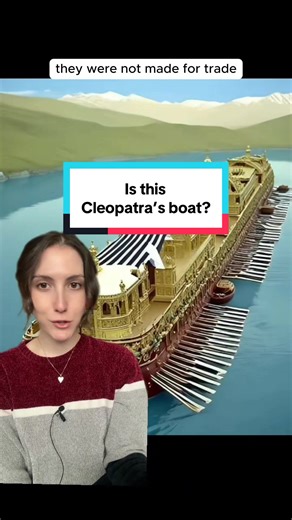 Did archeologists just find Cleopatra’s boat? 🛶 👸🏻 It’s incredible how the waters of Alexandria were able to perfectly preserve this ancient boat for thousands of years! 🌊 We knew from depictions and descriptions of ancient historians that these boats existed and that their purpose was leisure, but we never found one in the flesh! They were commonly used by the elite in Ancient Egypt and in the Ancient Mediterranean- Cleopatra for example had a whole fleet of them! 🤔 Wethers this was one ac