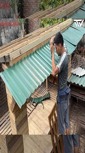 Project of Recycling Old Pallets into Chicken Coops for the Family #woodworking #wood #woodworkingprojects #wooddesign #crafts #diy #ideas #woodworker #woodart #furniture #wooddecor | Woodworking Skill
