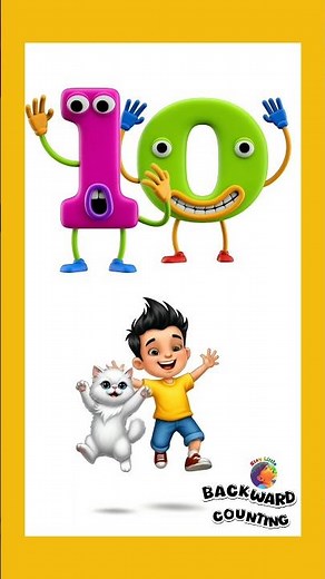 The Backward counting song for children #staylittlechannel #counting