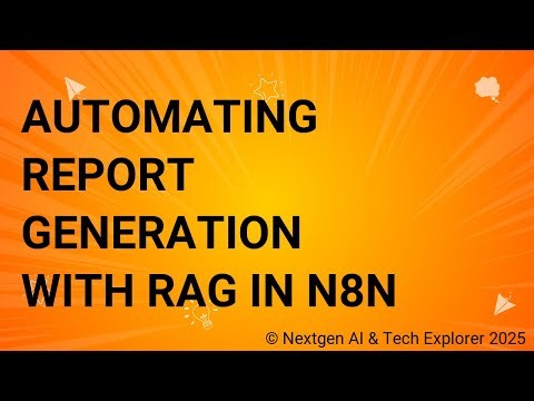 Automating Report Generation with RAG in n8n