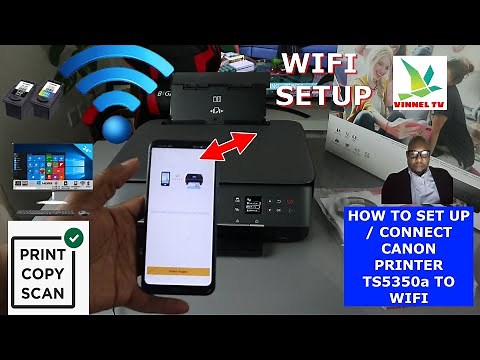 How To Set Up / Connect Canon PrinterTS5350a To Wi-Fi