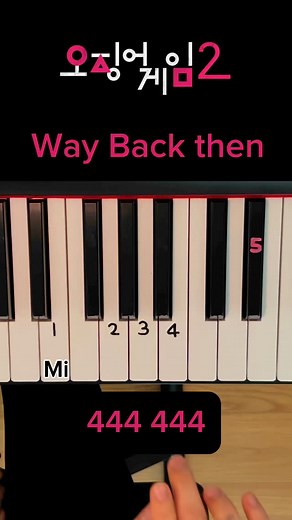 Play123 on Instagram: "“Way back then” is a haunting OST from Squid Game. You should never play slap-match, no matter what!  Here’s a simple piano duet tutorial for everyone to try. #SquidGame #WayBackThen #PianoTutorial #SquidGameOST #PianoDuet #SimplePiano #NetflixSeries #KDramaOST #HauntingMelody #Play123Pi"
