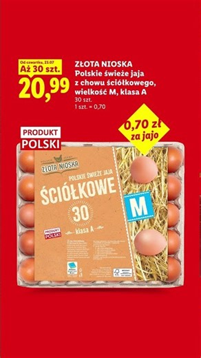 Świeże jaja ściółkowe, czereśnie i produkty Finish 🍒 23.07 | LIDL.PL