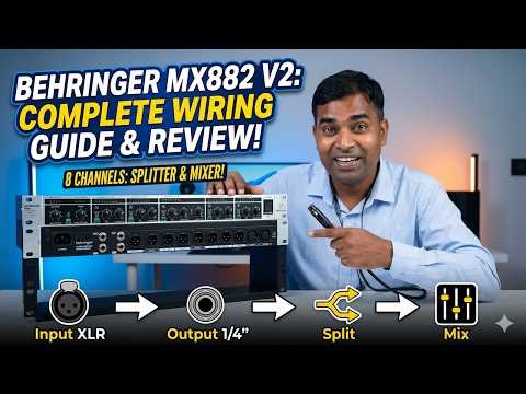 Behringer Ultralink Pro MX882 V2 8 Channel Splitter/Mixer Uses In Dj #behringer #dj