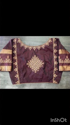 computer Kolam design #fashion #blouse