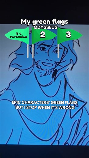 don't know if Ody is a ravenclaw but he sure is VERY late 💀 #epicthemusical #epic #greenflags #fyp