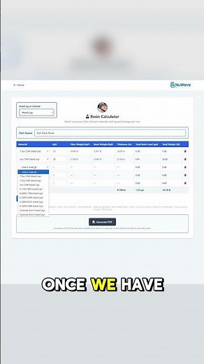 Try it out at: nuwave-composites-calculator.pages.dev #resin #composites #fiberglass #custom