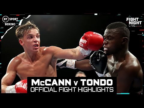 Dennis McCann v Charles Tondo | Boxing Highlights