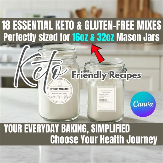 Pantry Labels for Recipes, Printable Kitchen Organization, Mason Jar Labels, Digital Download for Home Use - Etsy